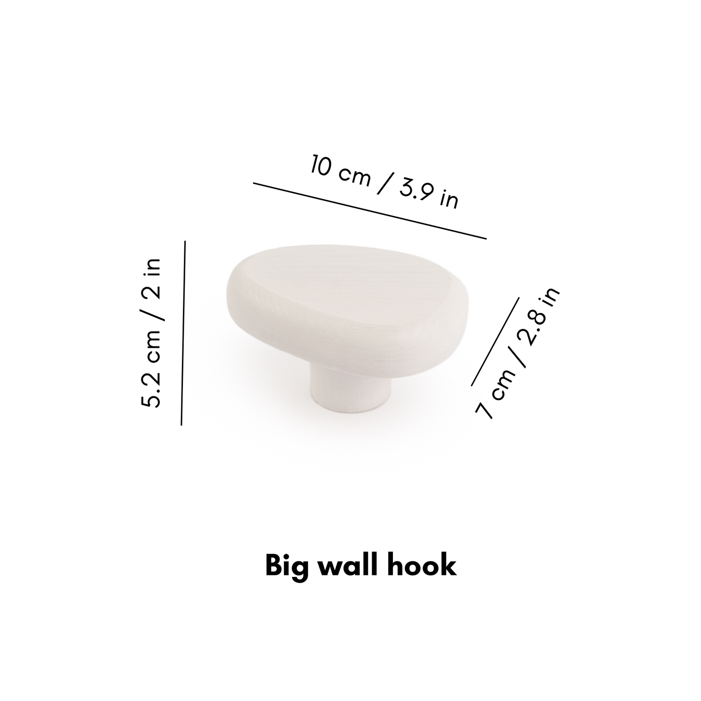 Wandhaken DROP in Weiß