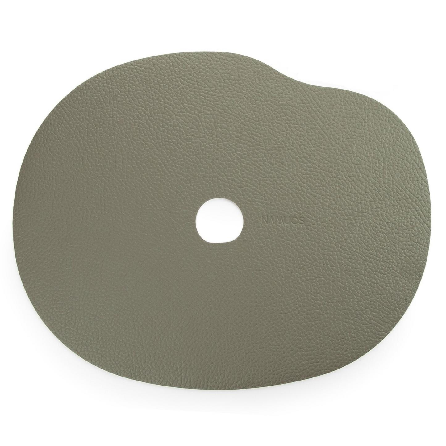 Tischset und Untersetzer aus echtem Leder | Olivgrün