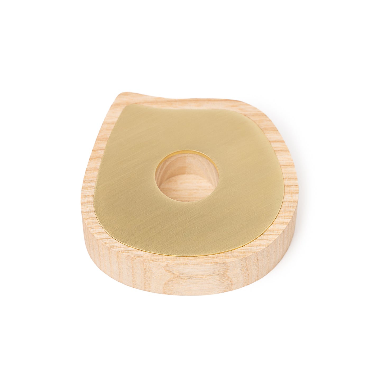 Kerzenhalter für Stabkerzen oder Teelichter | Eschenholz, Messing