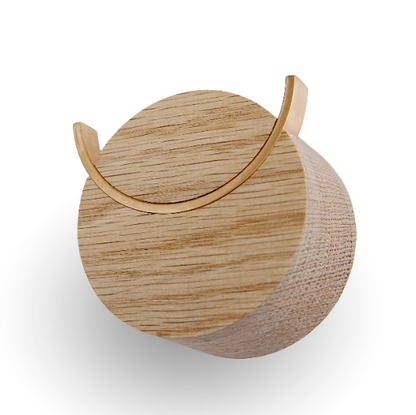 Wandhaken DEER | Eichenholz, Messing