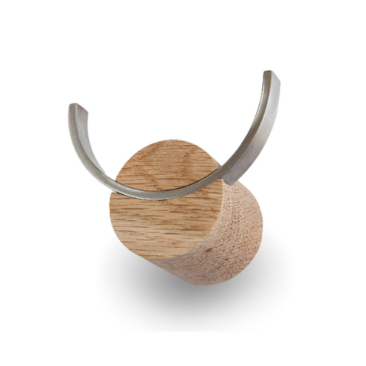 Wandhaken DEER | Eichenholz, Edelstahl