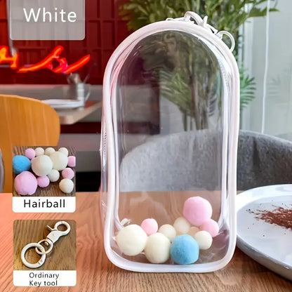 1 Labubu PVC-Aufbewahrungsbox mit Schlüsselanhänger – Schutzetui – Kleine Box
