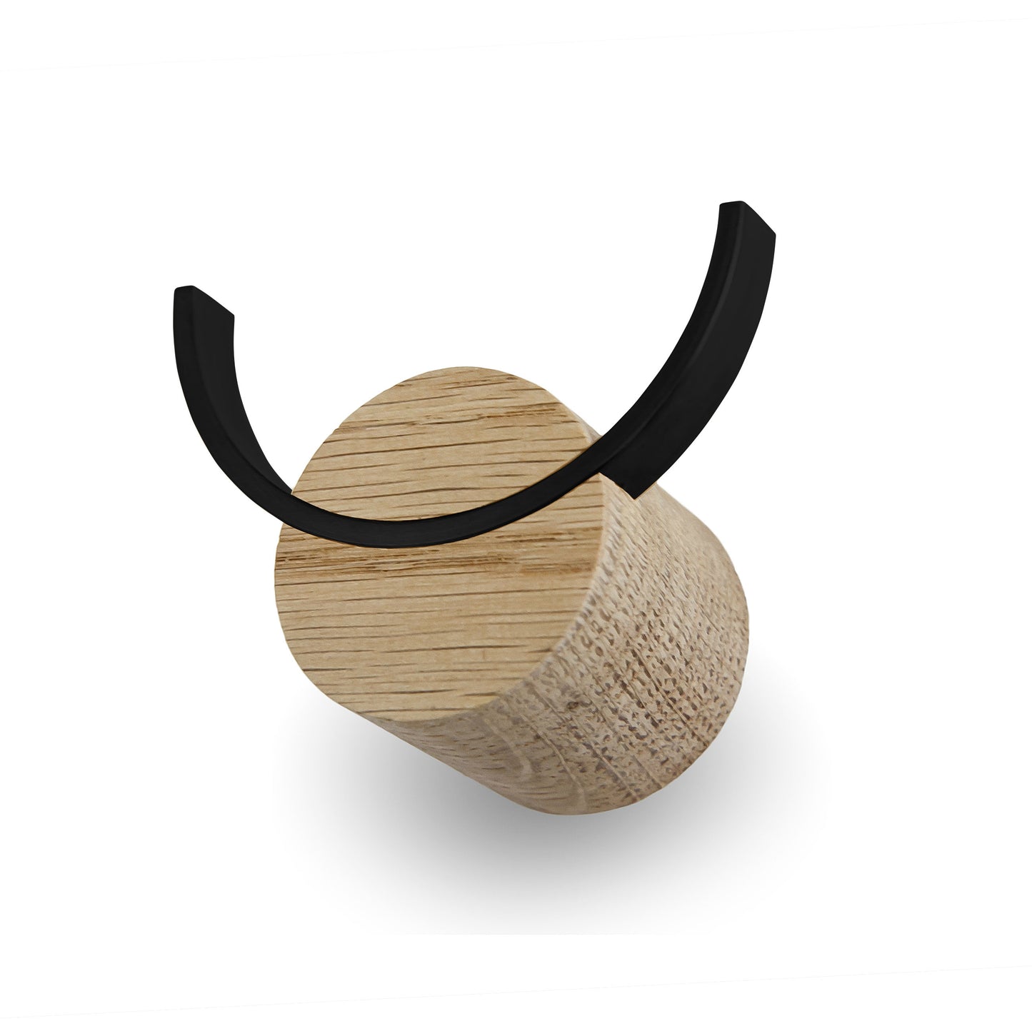 Wandhaken DEER | Eichenholz, schwarz lackierter StahlWandhaken DEER | Eichenholz, schwarz lackierter Stahl